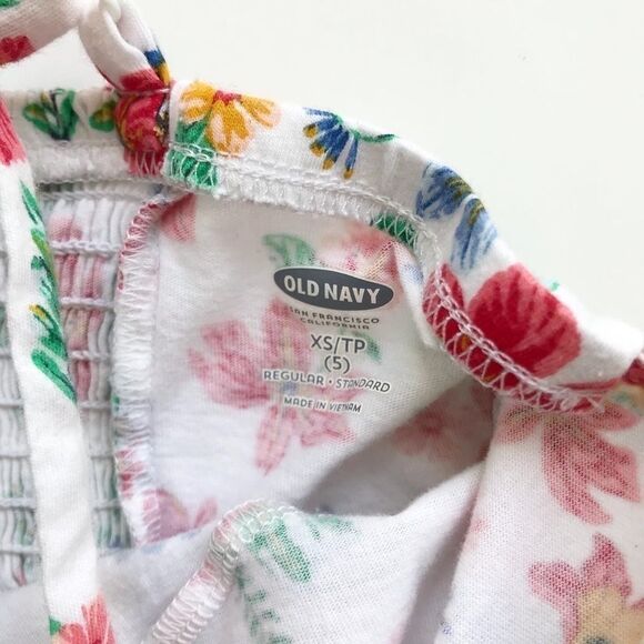 Old Navy floral fit and flare dress VGUC XS(5T) - Picture 3 of 4